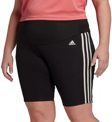 adidas Plus Size adidas 3 Stripe Bike Shorts, Women's, Size: 1XL, Black