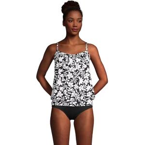 Lands' End Women's Lands' End D-Cup Bust-Minimizer Blouson Tankini Top, Size: 6D, Oxford