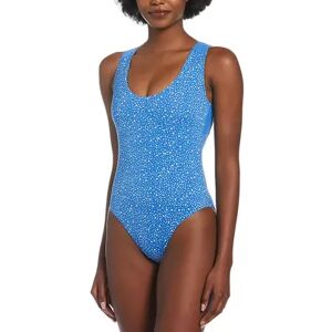 Nike Women's Nike Water Dots Open Back One-Piece Swimsuit, Size: Medium, Turquoise/Blue