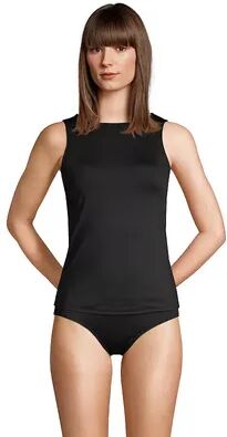 Lands' End Women's Lands' End DDD-Cup UPF 50 High Neck Tankini Top, Size: 14 Ddd, Black