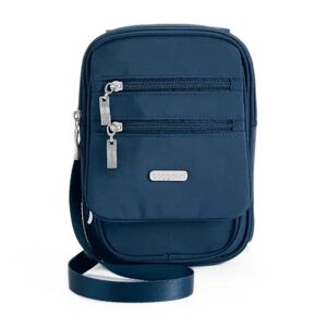 Baggallini Journey RFID-Blocking Crossbody Bag, Med Blue