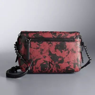 Simply Vera Vera Wang Faux-Leather Crossbody Bag, Red