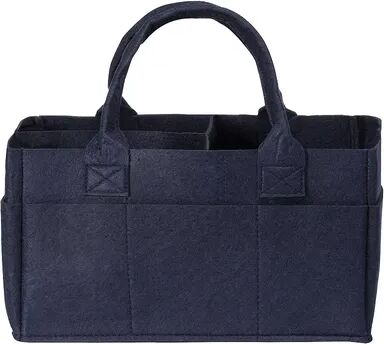 Sammy & Lou Navy Felt Storage Caddy, Blue