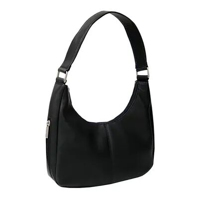 Royce Leather Vaquetta Hobo Bag, Black