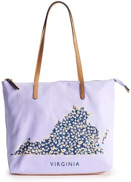 Sonoma Goods For Life Virginia Canvas Tote Bag, Brt Purple