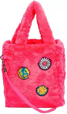 SMILEY Young Adult SMILEY Small Sherpa Tote Bag, Brt Pink