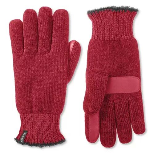 isotoner Women's isotoner Lined Chenille Gloves, Dark Red