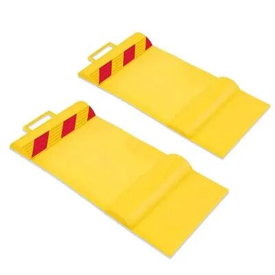 RaxGo Car Parking Mat, Garage Parking Aid Tire Stopper for Cars, Trucks & Other Vehicles, Yellow