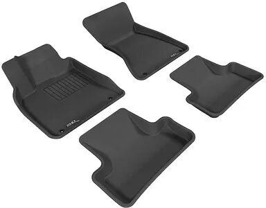 3D MAXpider Kagu Series Custom Floor Mat Liner Set, 2009-2017 Audi Q5/SQ5, Black, Grey