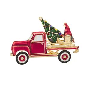 Napier Truck & Christmas Tree Pin, Women's, Multi