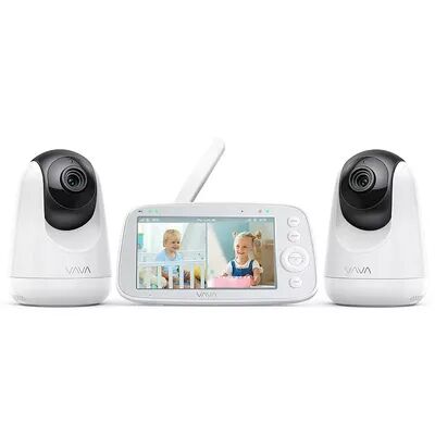 VAVA Split-View 5-Inch 720P Video Baby Monitor with 2 Cameras, Multicolor