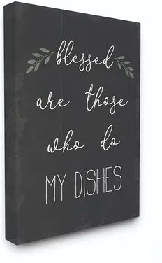 Stupell Home Decor Blessed Dishes Canvas Wall Art, Multicolor, 30X40