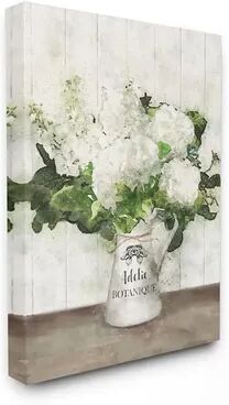 Stupell Home Decor Farm Fresh White Florals in Antique Milk Pitcher Canvas Wall Art, 16X20