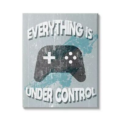 Stupell Home Decor Everything Is Under Control Video Games Wall Decor, Blue, 36X48