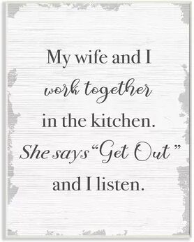 Stupell Home Decor We Work Together Plaque Wall Art, White, 10X15