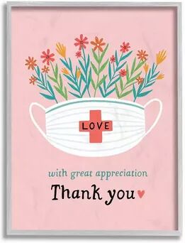 Stupell Home Decor With Great Appreciation Phrase for Healthcare Workers Wall Art, Pink, 16X20