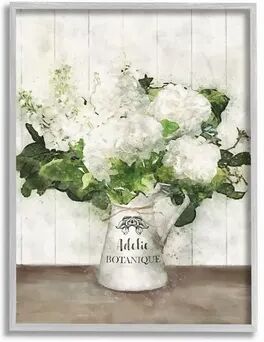 Stupell Home Decor Farm Fresh White Florals in Antique Milk Pitcher Wall Art, 11X14