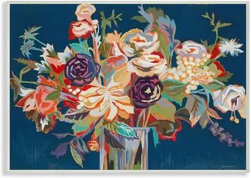 Stupell Home Decor Abstract Bright Flower Plaque Wall Art, Multicolor, 12.5X18.5