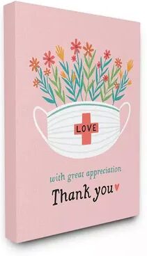 Stupell Home Decor With Great Appreciation Phrase for Healthcare Workers Wall Art, Pink, 16X20