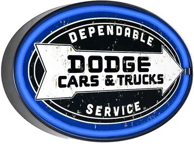 American Art Décor Dodge Cars & Trucks Neon LED Light Sign, Black