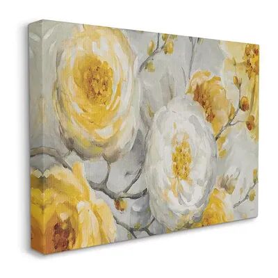 Stupell Home Decor Flower Blossoms Canvas Wall Art, Yellow, 24X30
