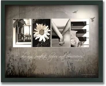 Personal-Prints Love Letters Framed Canvas Art by Scott Kennedy, Multicolor