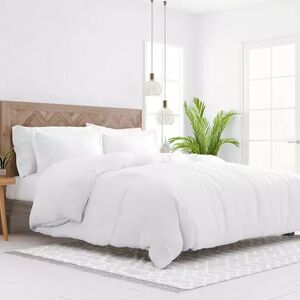Home Collection Premium Ultra Soft Duvet Cover Set, White, Full/Queen