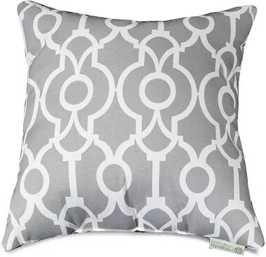 Majestic Home Goods Athens Indoor / Outdoor Throw Pillow, Grey, 24X24