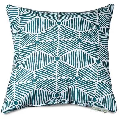 Majestic Home Goods Charlie Throw Pillow, Green, 24X24
