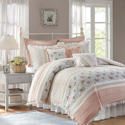 Madison Park Vanessa 9-piece Comforter Set, Pink, Cal King