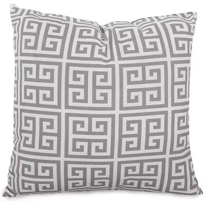 Majestic Home Goods Geometric Indoor Outdoor Throw Pillow, Grey, 24X24