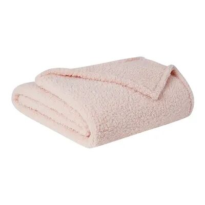 Brooklyn Loom Marshmallow Sherpa Blanket, Pink, Twin XL
