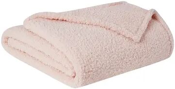 Brooklyn Loom Marshmallow Sherpa Blanket, Pink, King