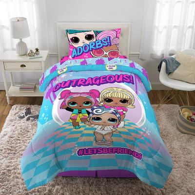 MGA LOL Surprise Outrageous Twin Bedding Set, Multicolor