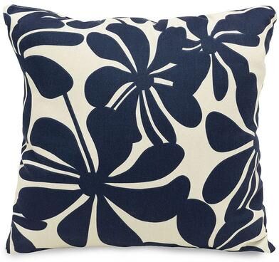 Majestic Home Goods Plantation Indoor Outdoor Throw Pillow, Blue, 24X24