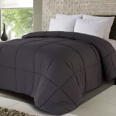 Down Home All Season Microsoft Down-Alternative Comforter, Grey, Full/Queen