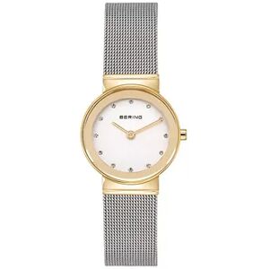 BERING Women's Classic Two-Tone Stainless Steel Mesh Watch - 10126-001, Size: Small, Multicolor