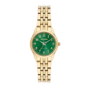Armitron Women's Green Dial Watch - 75-5304GNGP, Size: Small, Gold