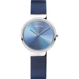 BERING Anniversary Collection Women's Blue Mesh Strap Watch - 10X31-ANN2, Size: Medium