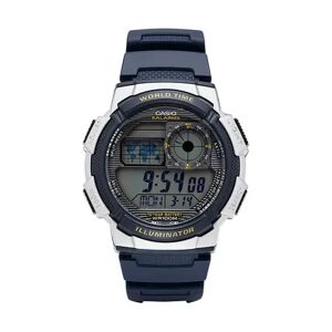 Casio Men's Digital Chronograph World Time Watch - AE1000W-2AVCF, Blue