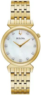 Bulova Women's Diamond Accent Gold-Tone Stainless Steel Watch - 97P149, Size: Small