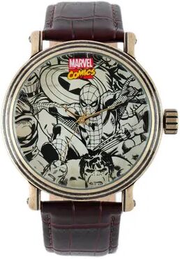 Marvel Spider-Man Men's Vintage Watch, Size: Large, Brown