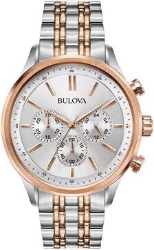 Bulova Men's Two-Tone Chronograph Watch - 98A216, Size: Large, Multicolor