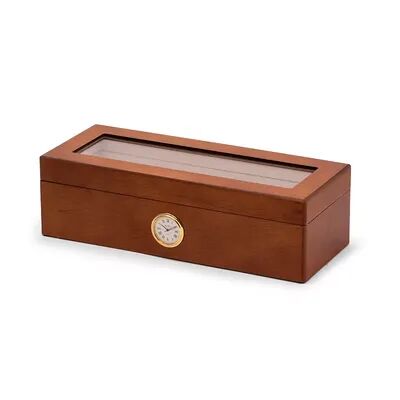 Unbranded All In Time Wood Watch Box (Fits 4 Watches), Red