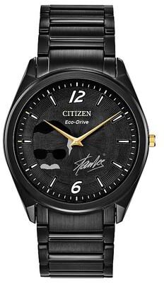 Citizen Marvel Stan Lee Limited Edition Men's Eco-Drive Watch by Citizen - AR3077-56W, Size: Medium, Black