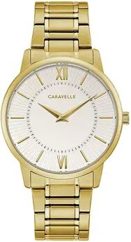 Caravelle by Bulova Men's Gold-Tone Watch - 44A114, Size: Large