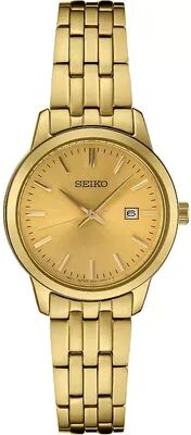 Seiko Women's Essential Champagne Dial Watch - SUR444, Size: Small, Gold