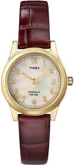 Timex Women's Leather Watch - T21693, Brown