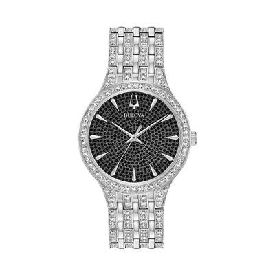 Bulova Men's Phantom Crystal Watch - 96A227, Size: Large, Silver