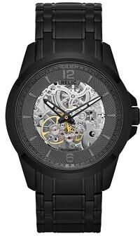 Casio Relic by Fossil Men's Stainless Steel Automatic Skeleton Watch, Size: Large, Black